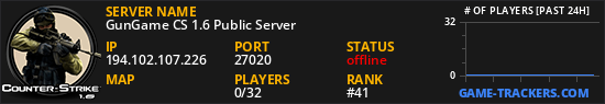 GunGame CS 1.6 Public Server