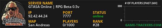 GTASA Online | RPG Beta 0.5v