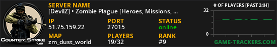 [DevilZ] • Zombie Plague [Heroes, Missions, VIP, Fast AP, Casino, Pets]