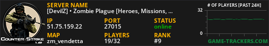 [DevilZ] • Zombie Plague [Heroes, Missions, VIP, Fast AP, Casino, Pets]